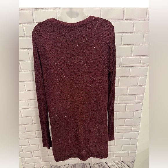 APT 9 women Burgundy long sleeve sweater /size XXL - Picture 7 of 7